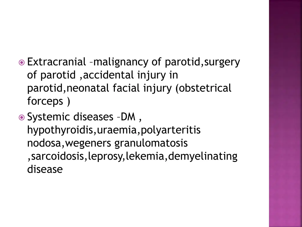 extracranial malignancy of parotid surgery