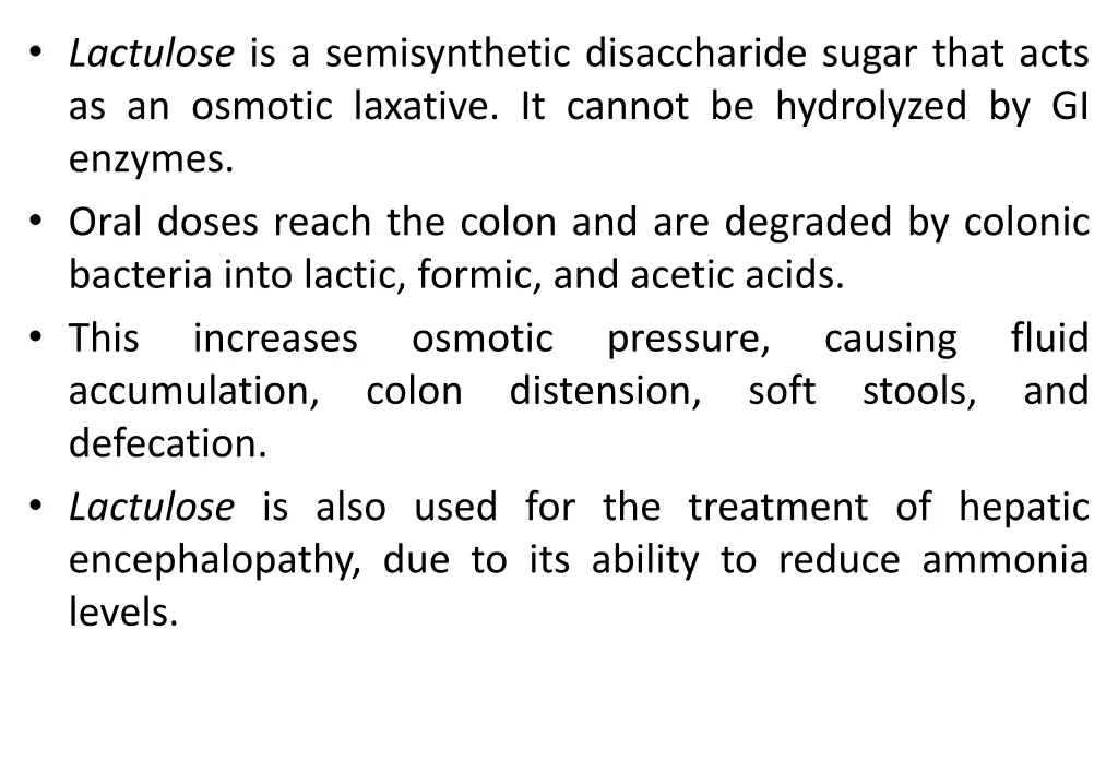lactulose is a semisynthetic disaccharide sugar