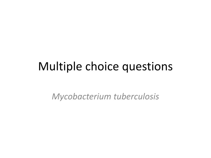 multiple choice questions