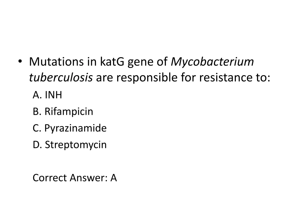 mutations in katg gene of mycobacterium