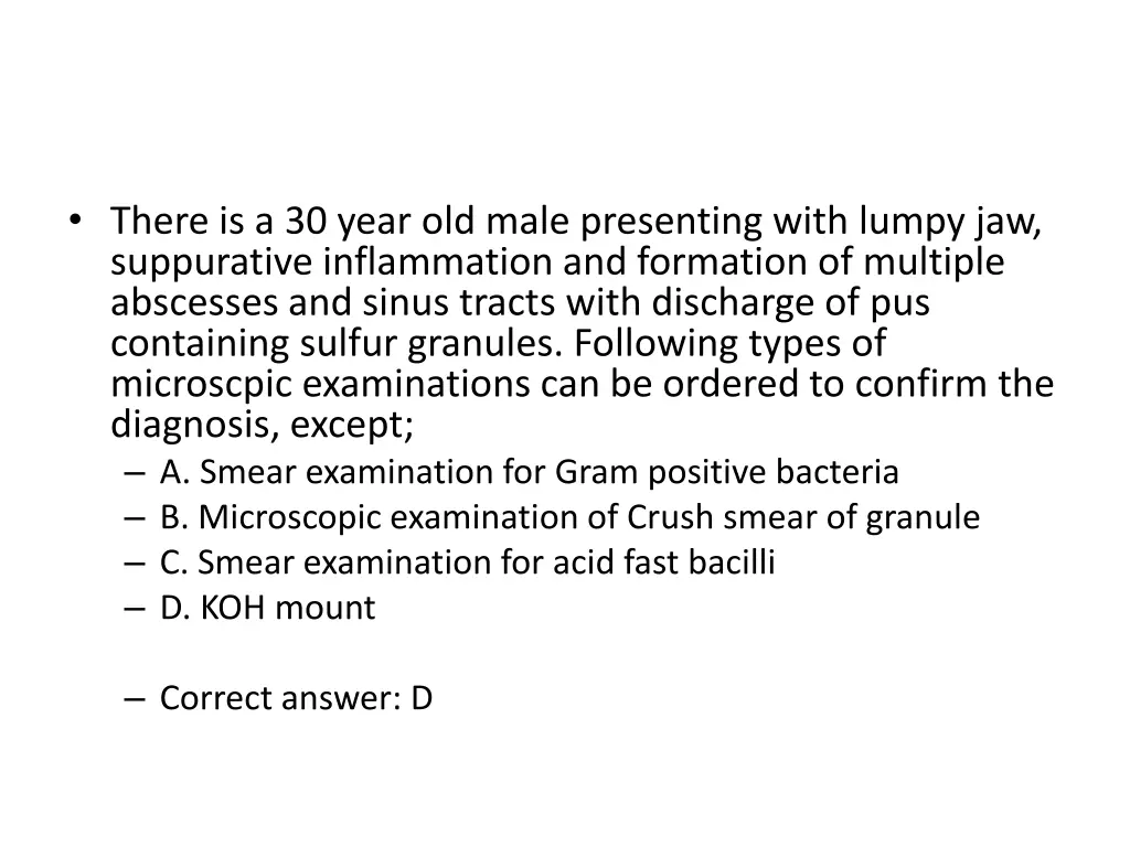 there is a 30 year old male presenting with lumpy 1