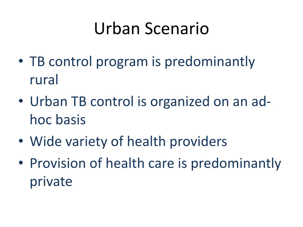 urban scenario 1
