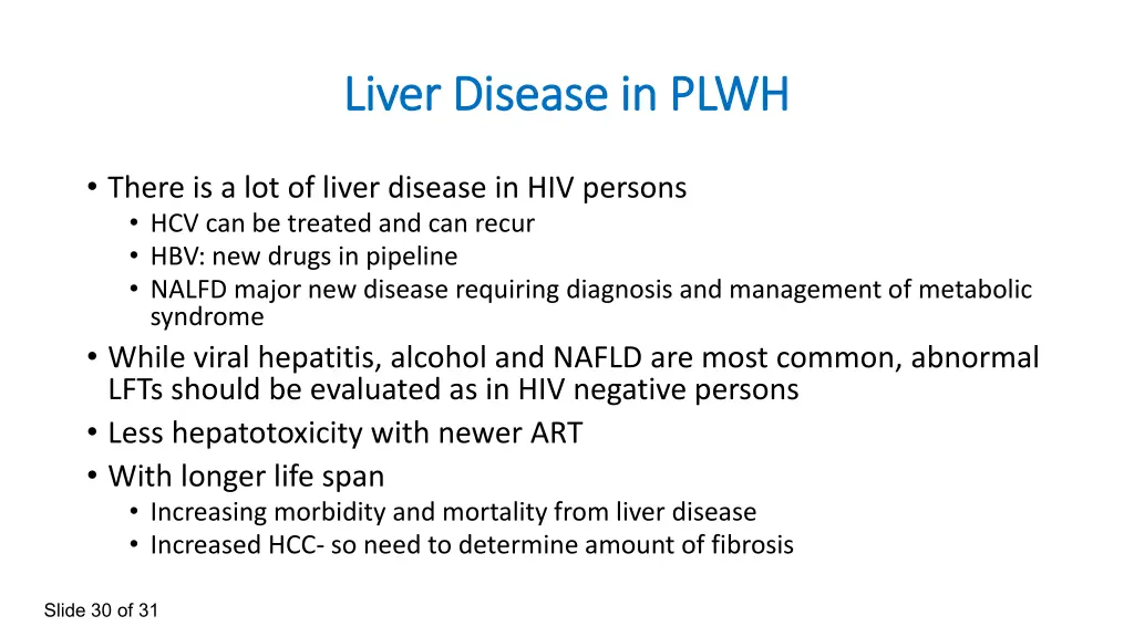 liver disease in plwh liver disease in plwh