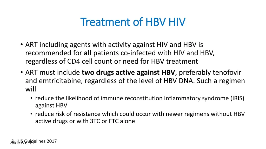 treatment of hbv hiv treatment of hbv hiv