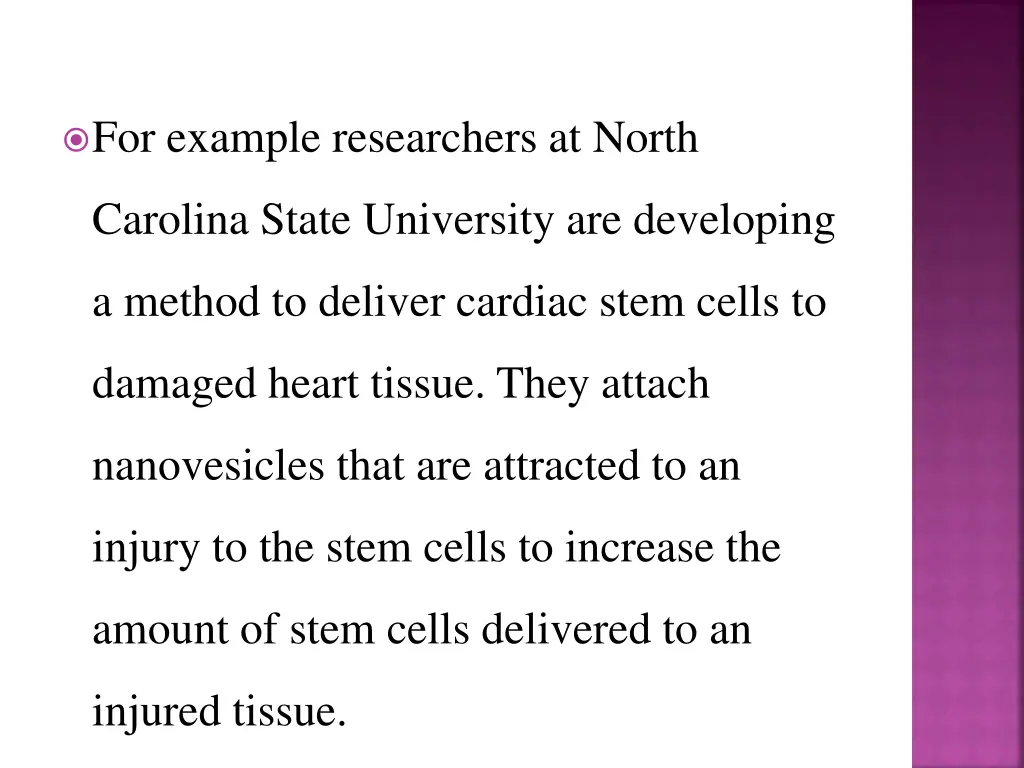 for example researchers at north