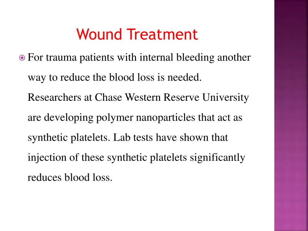 wound treatment