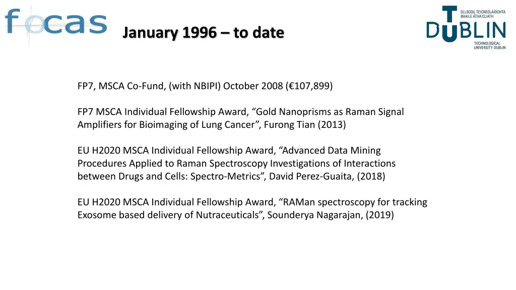 january 1996 to date 1