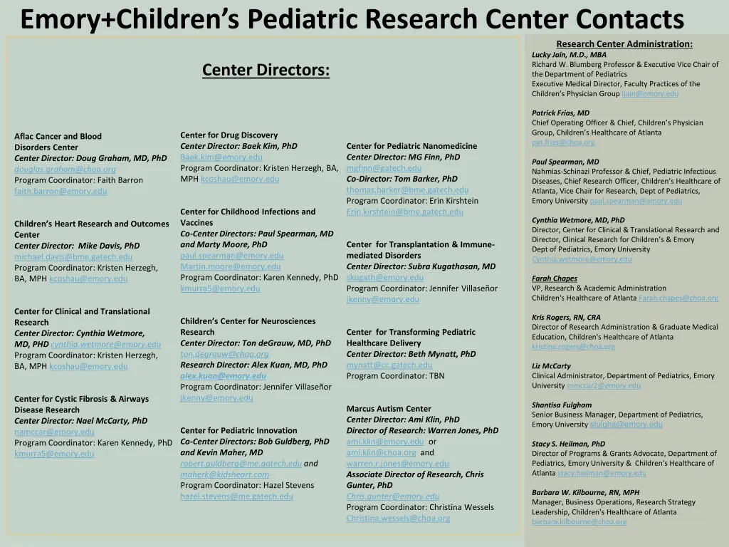 emory children s pediatric research center