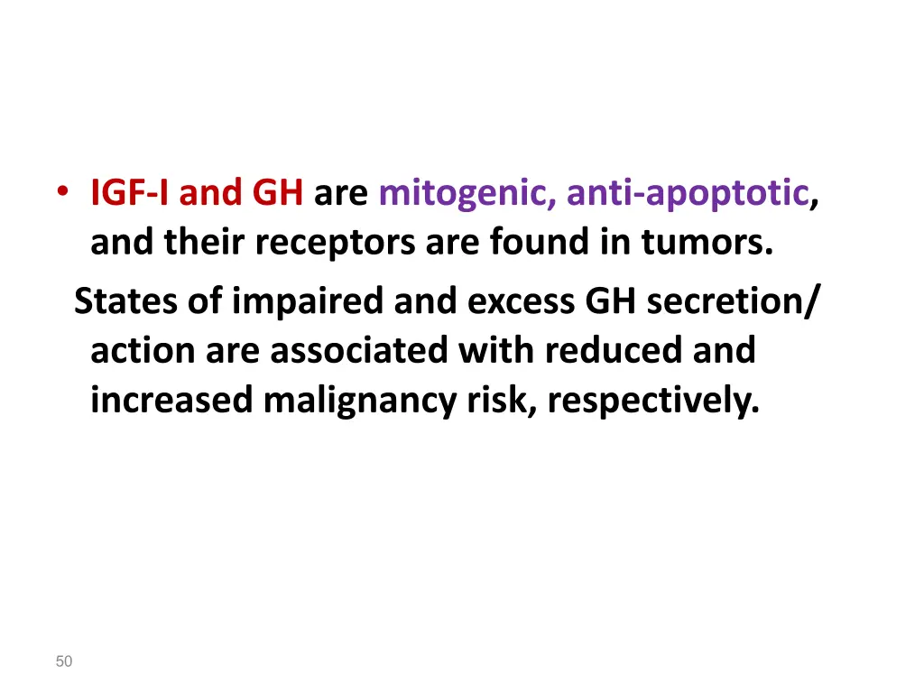 igf i and gh are mitogenic anti apoptotic
