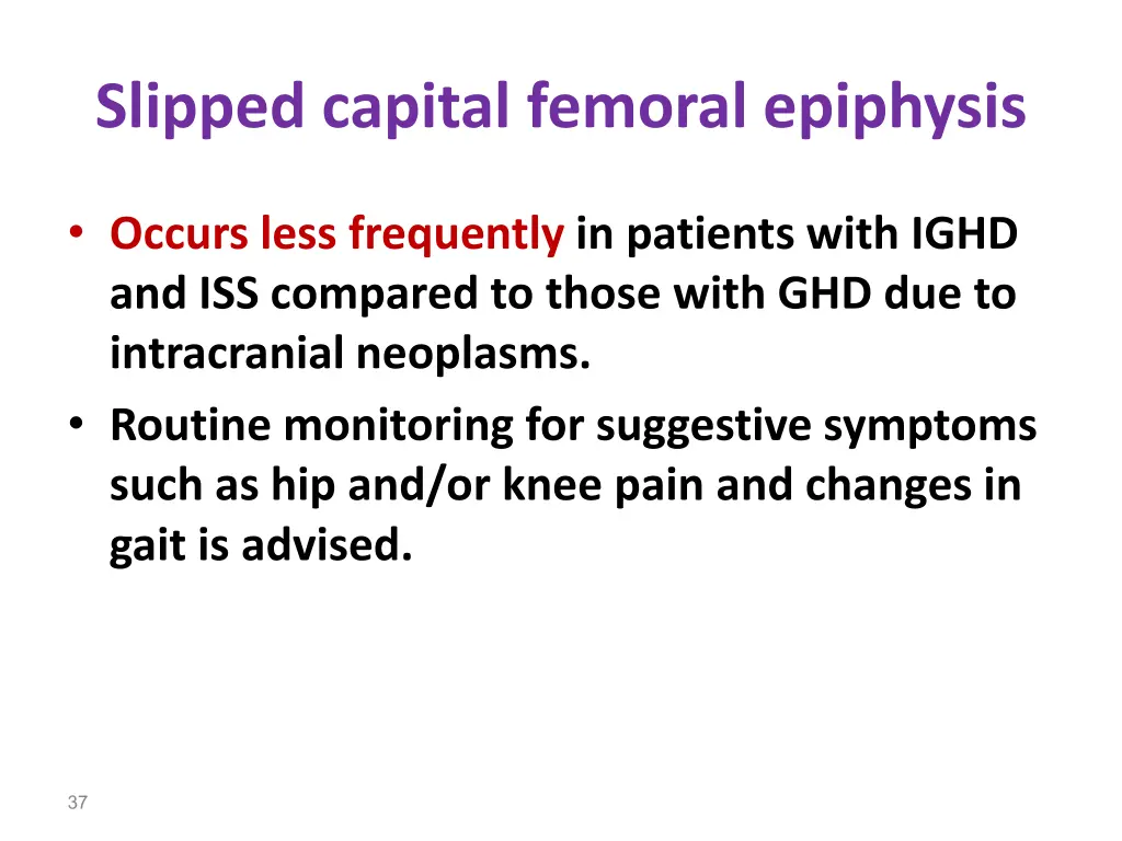slipped capital femoral epiphysis