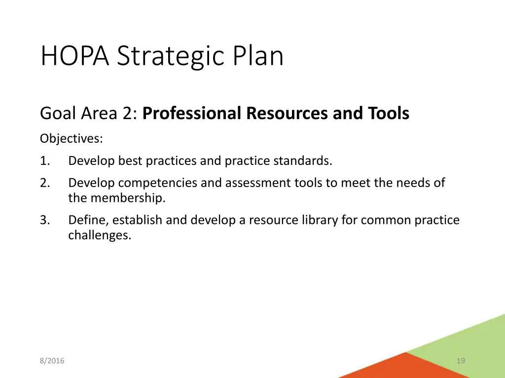 hopa strategic plan 1