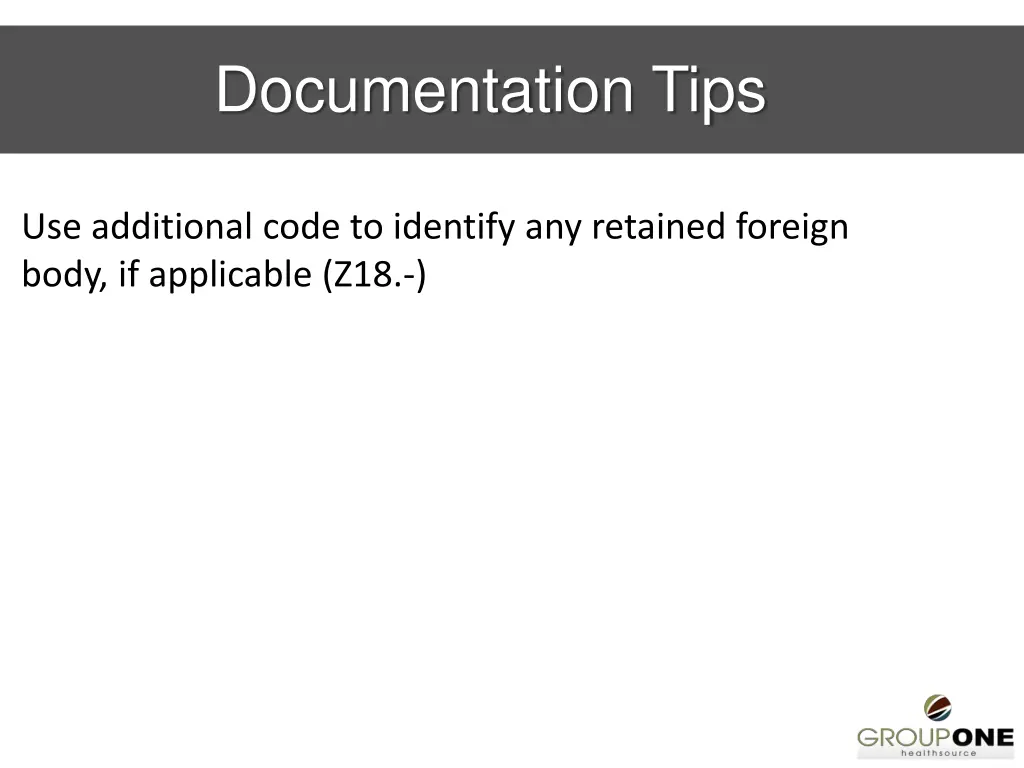 documentation tips