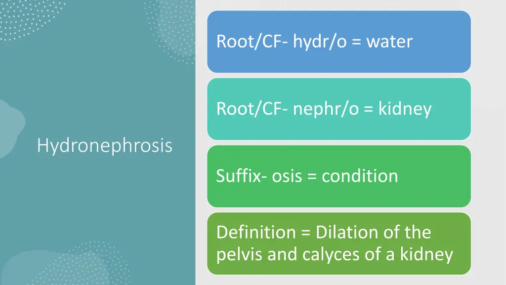 root cf hydr o water
