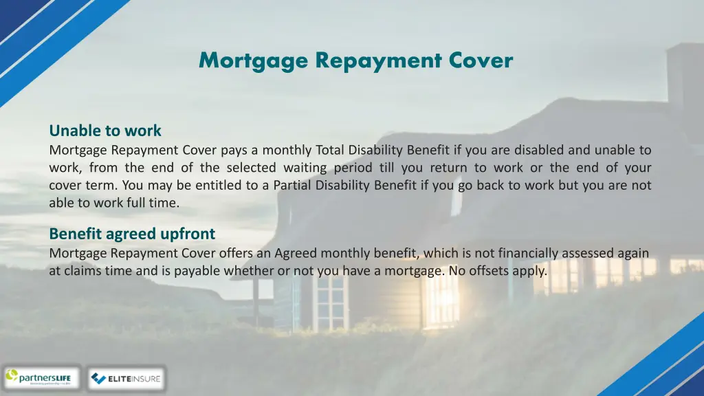 mortgage repayment cover 2