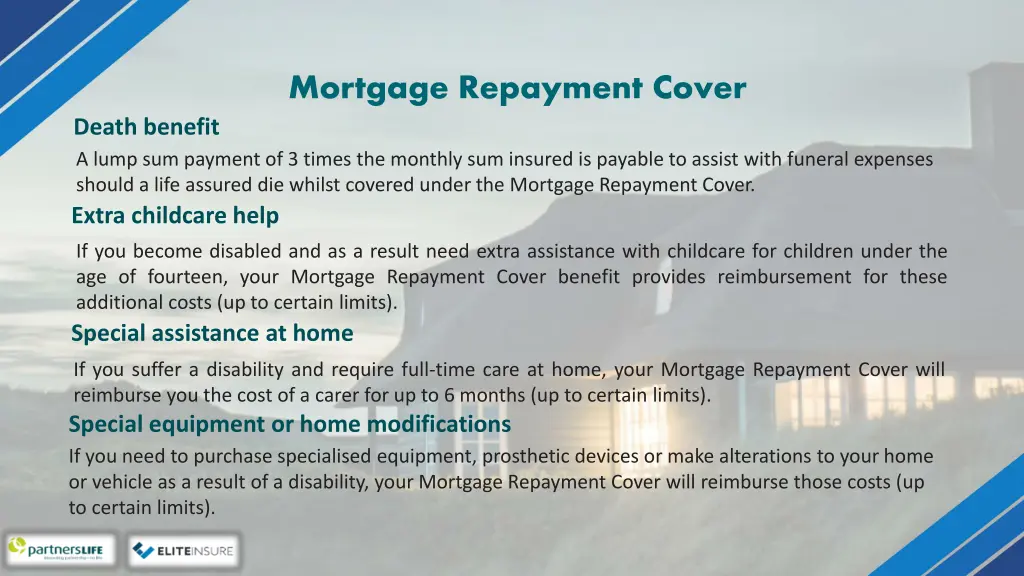 mortgage repayment cover 8