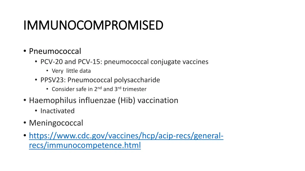 immunocompromised immunocompromised