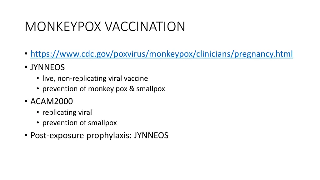 monkeypox vaccination