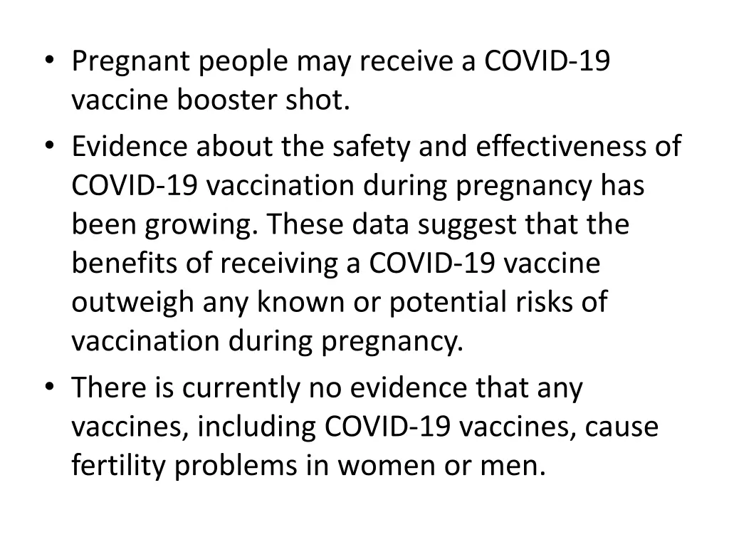 pregnant people may receive a covid 19 vaccine