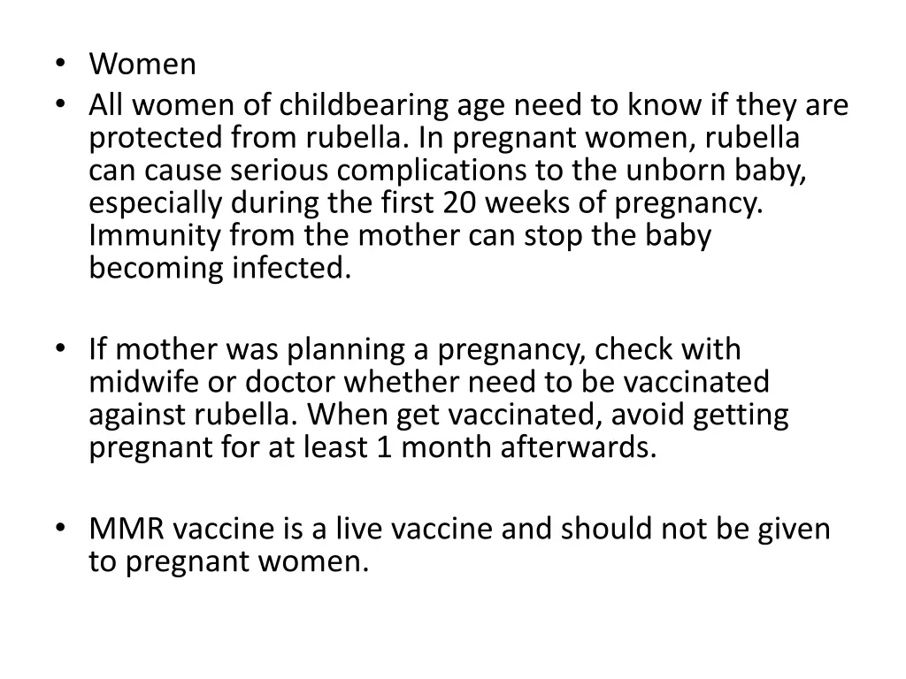 women all women of childbearing age need to know