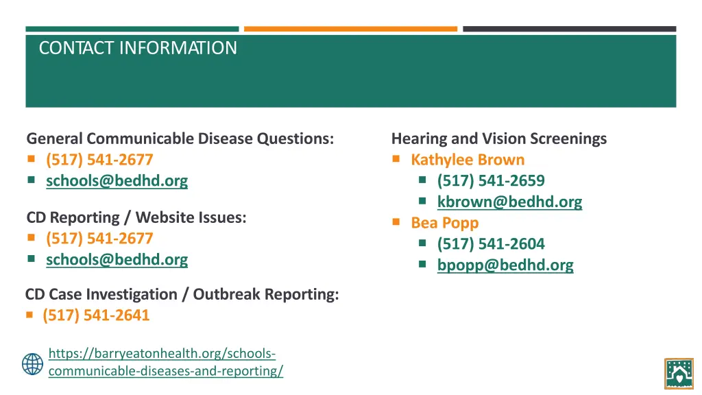 contact information