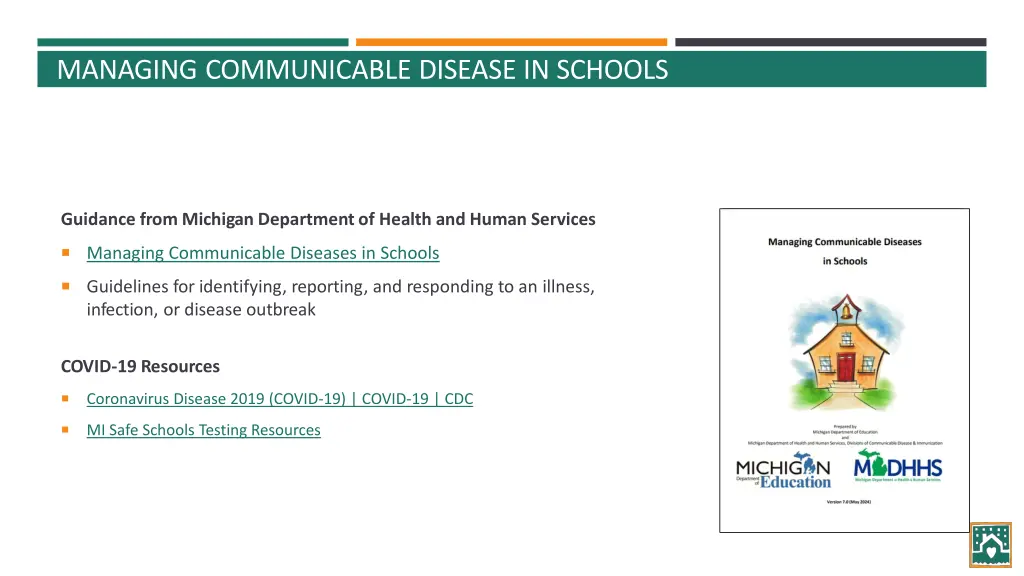 managing communicable disease in schools