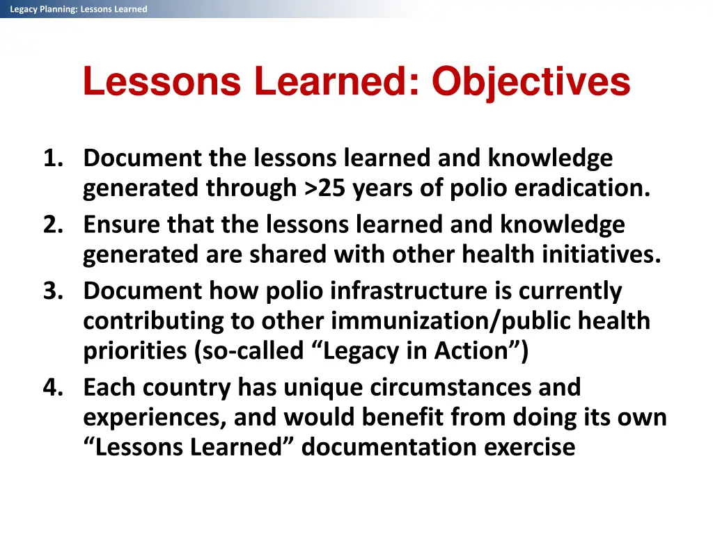 legacy planning lessons learned