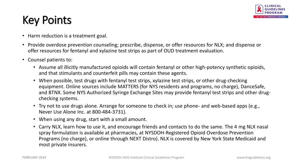 key points key points
