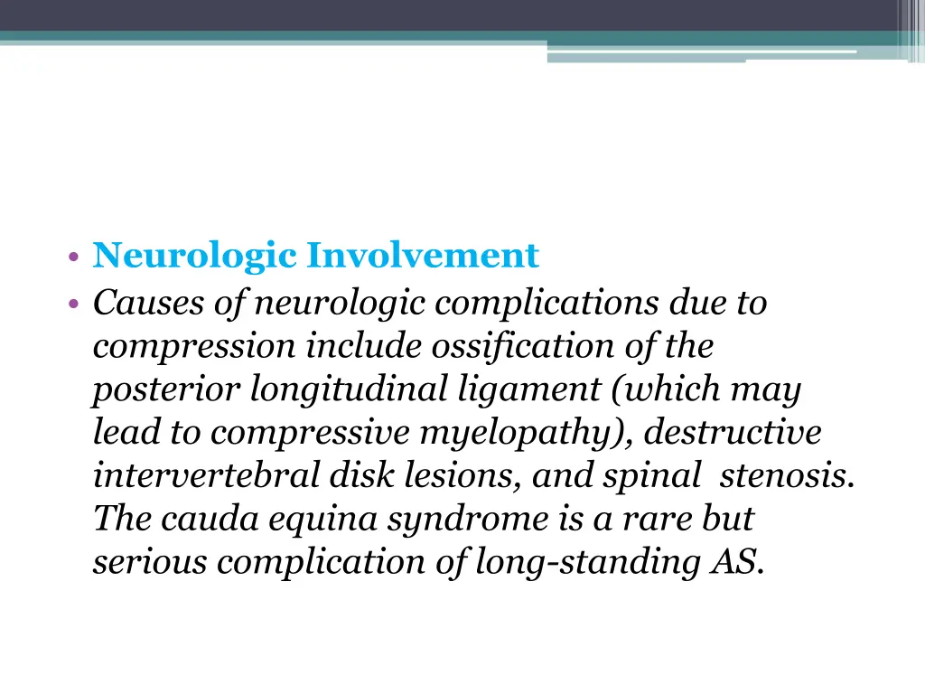 neurologic involvement causes of neurologic