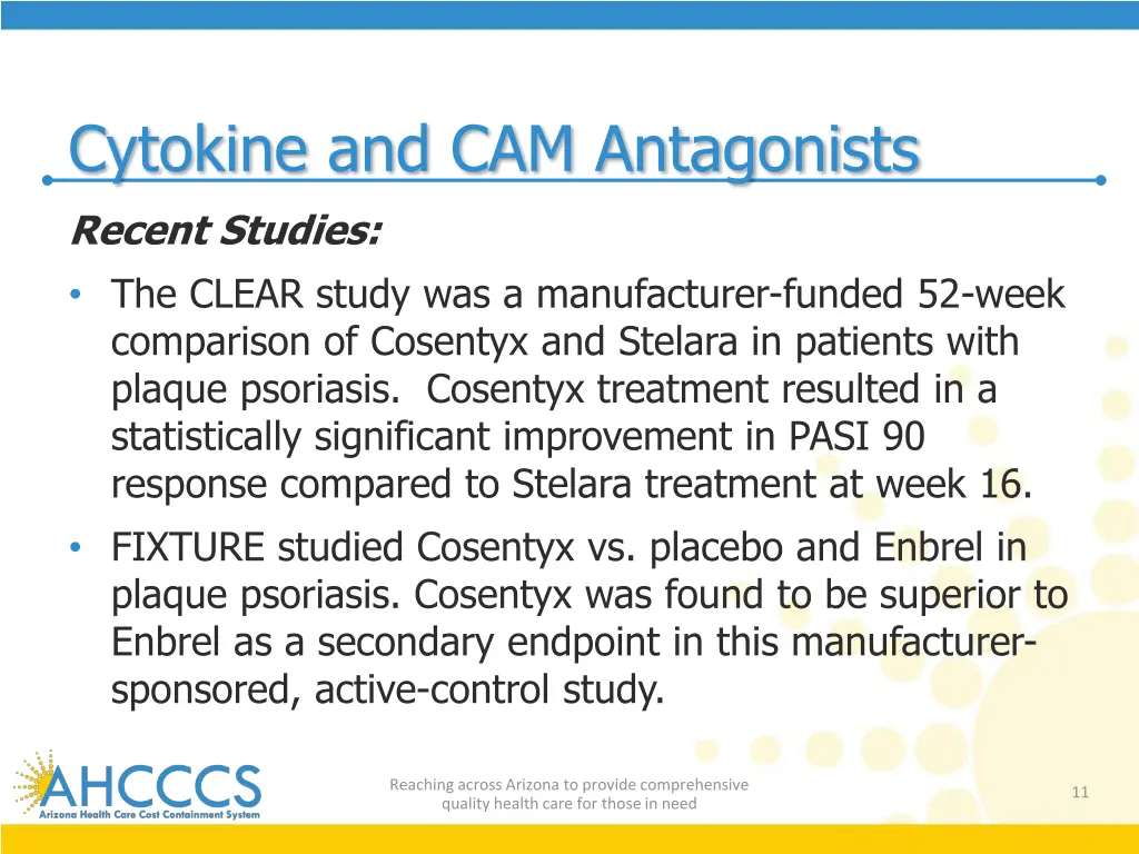 cytokine and cam antagonists 2