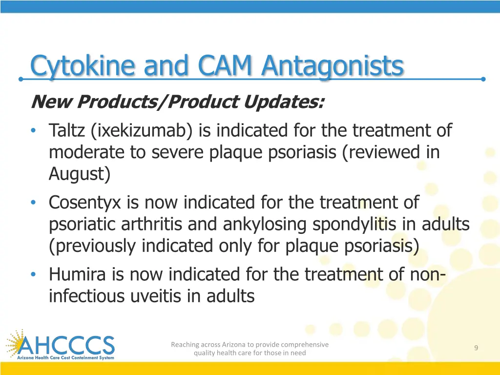 cytokine and cam antagonists new products product