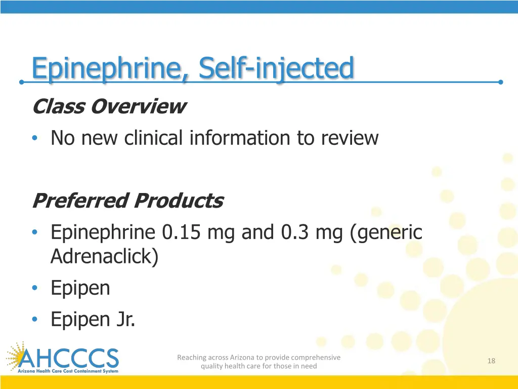 epinephrine self injected class overview