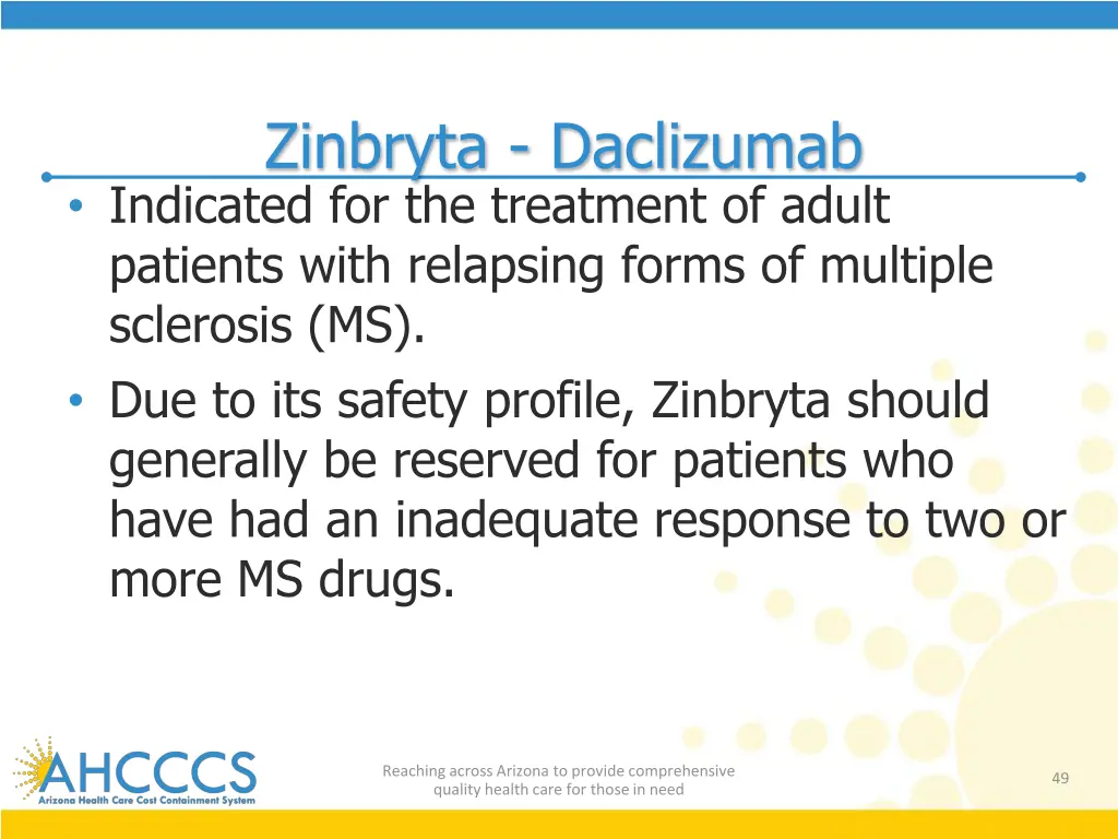 zinbryta daclizumab indicated for the treatment