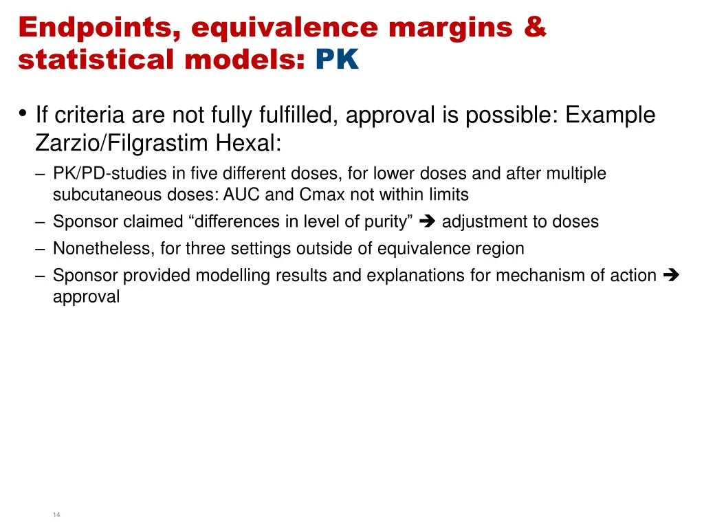 endpoints equivalence margins statistical models 1