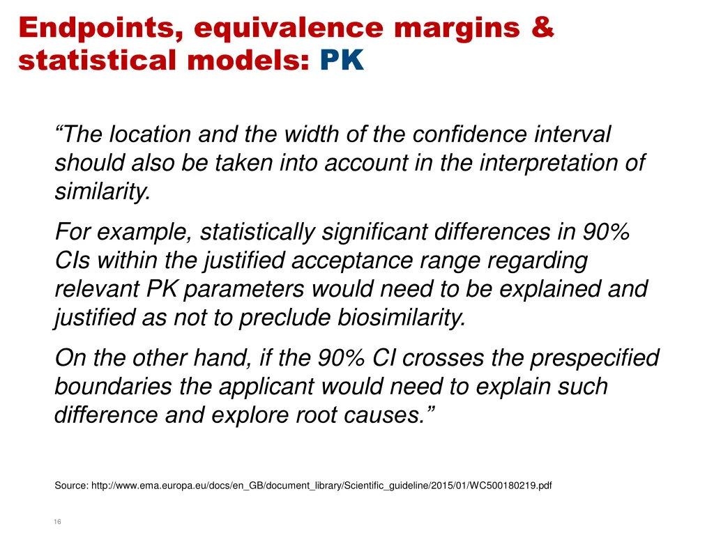 endpoints equivalence margins statistical models 3