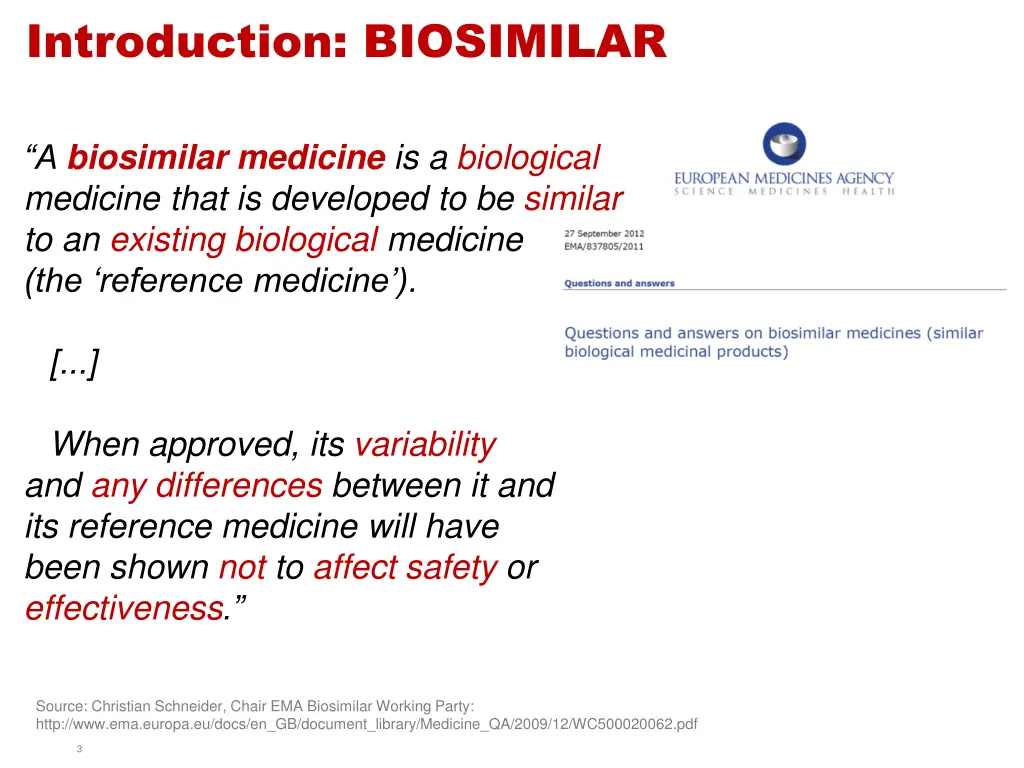 introduction biosimilar