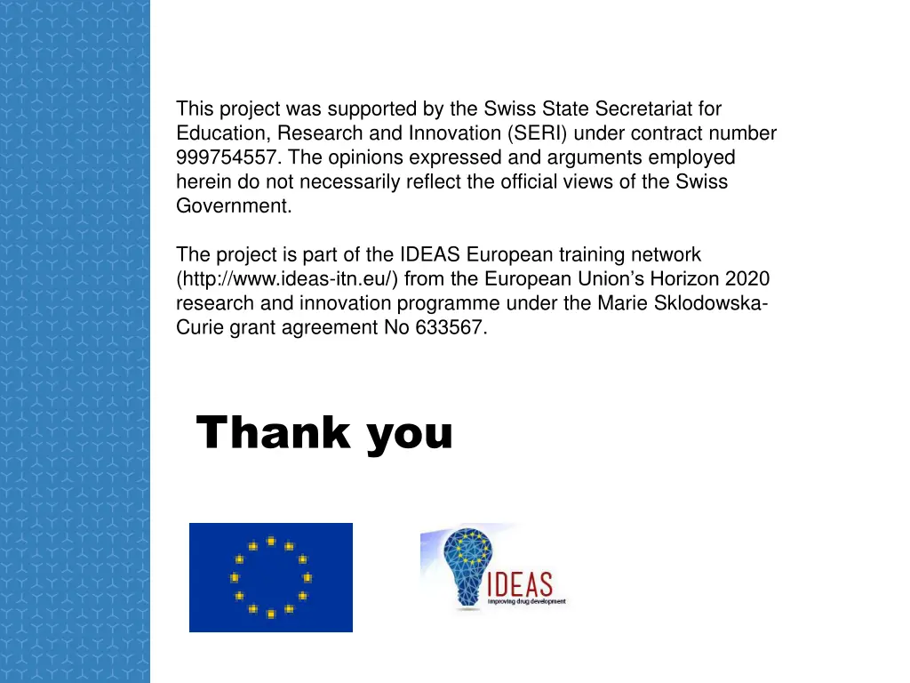 this project was supported by the swiss state