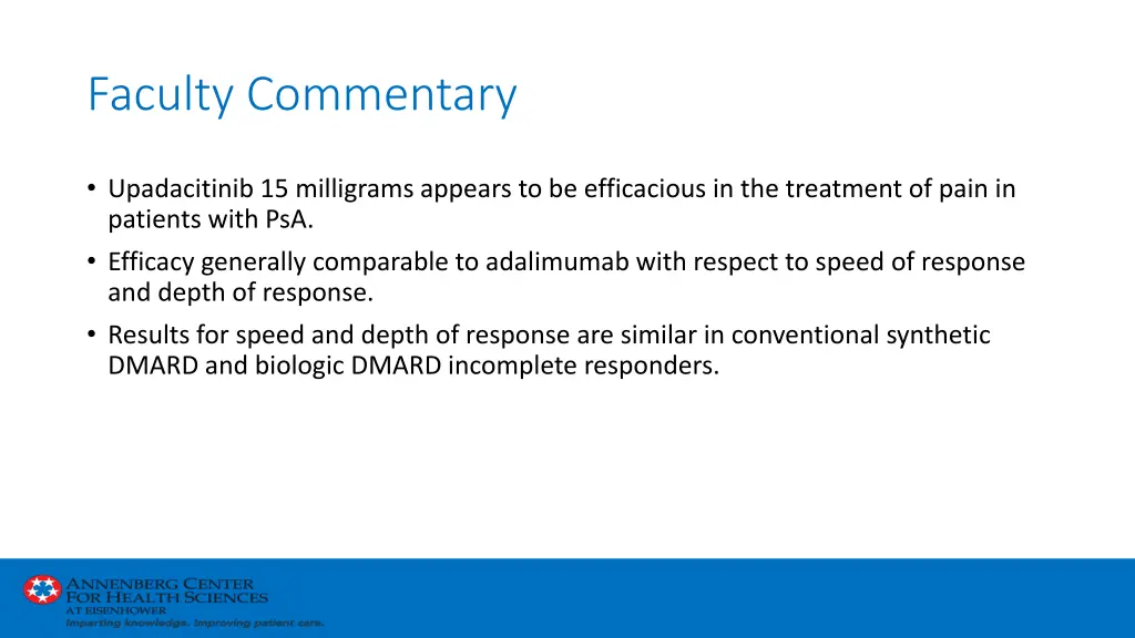 faculty commentary 2