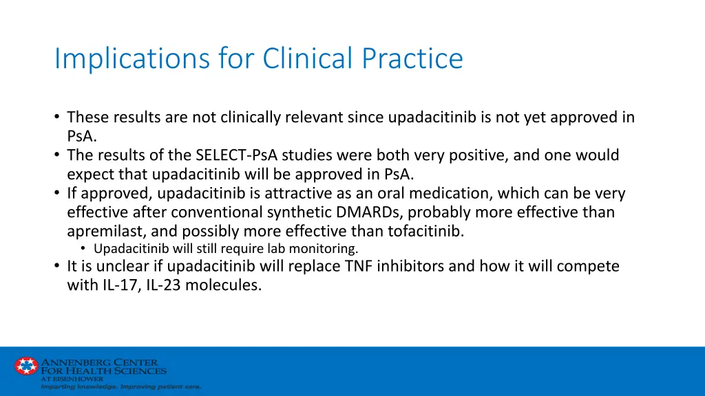implications for clinical practice 2