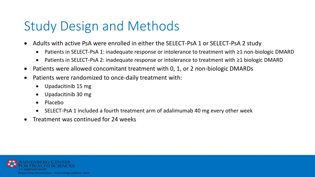 study design and methods 2