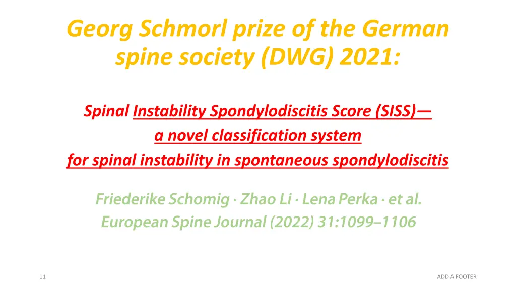 georg schmorl prize of the german spine society