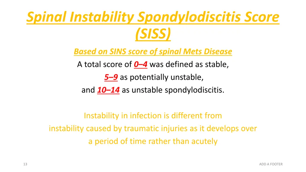 spinal instability spondylodiscitis score siss