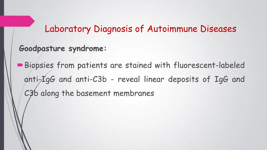 laboratory diagnosis of autoimmune diseases 1