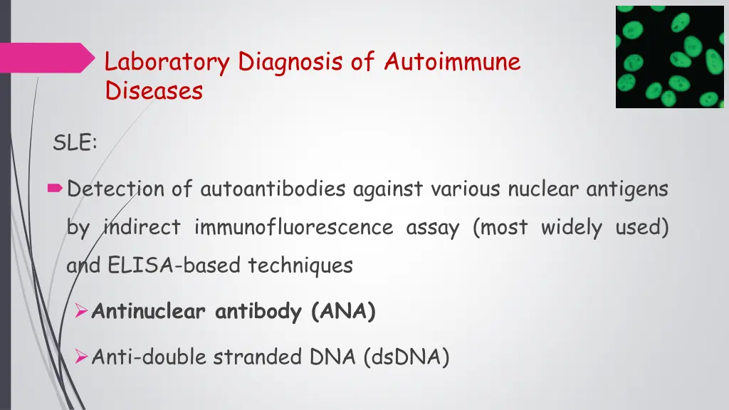 laboratory diagnosis of autoimmune diseases 2
