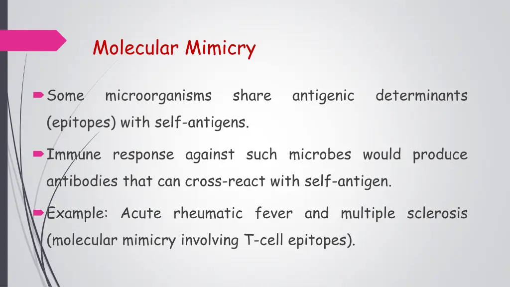 molecular mimicry