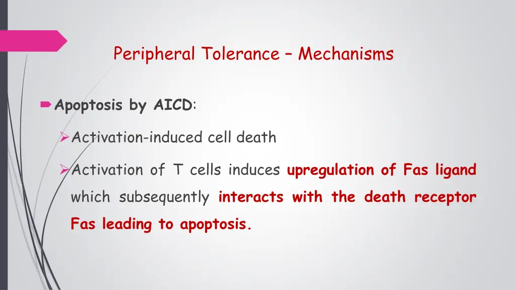 peripheral tolerance mechanisms 3