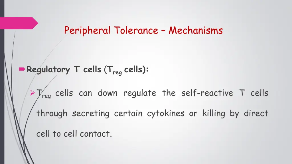 peripheral tolerance mechanisms 4