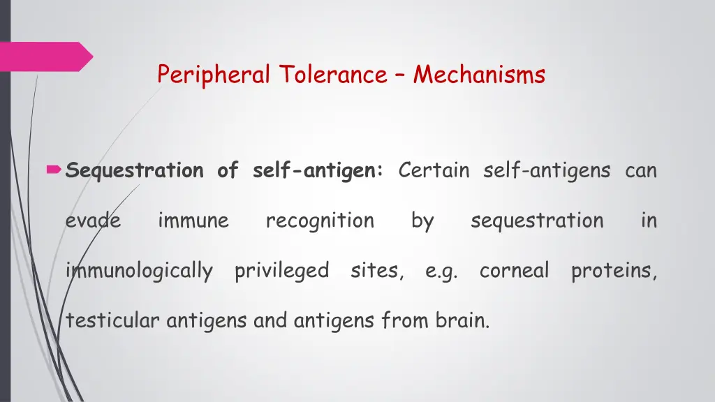 peripheral tolerance mechanisms 5