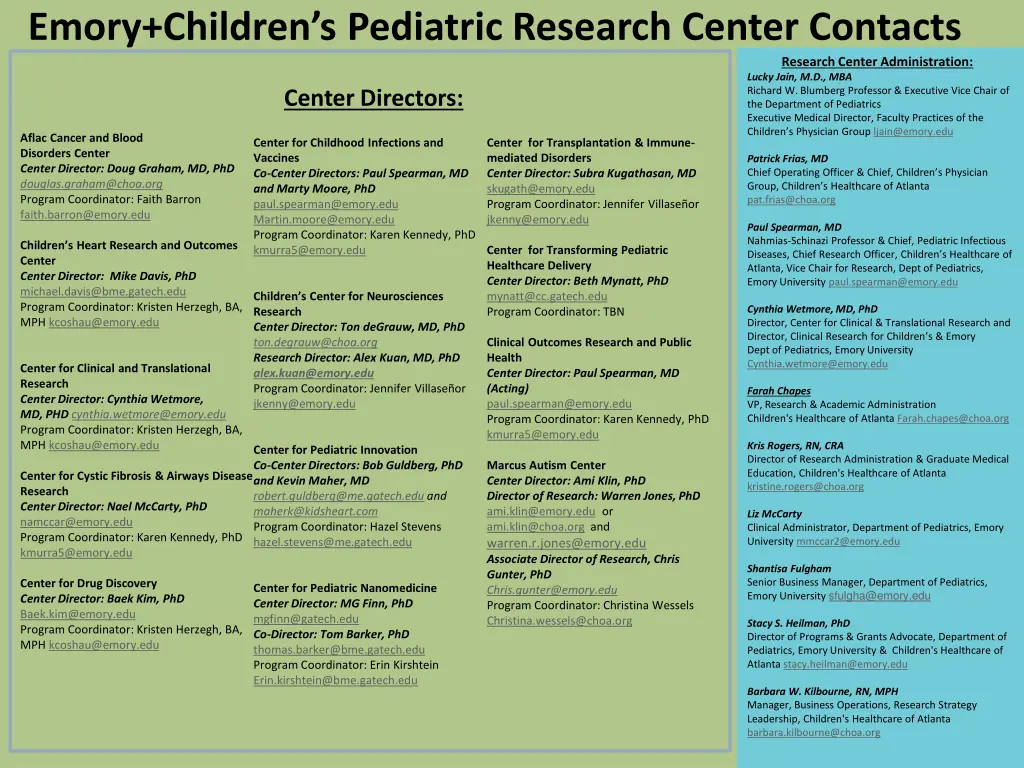 emory children s pediatric research center