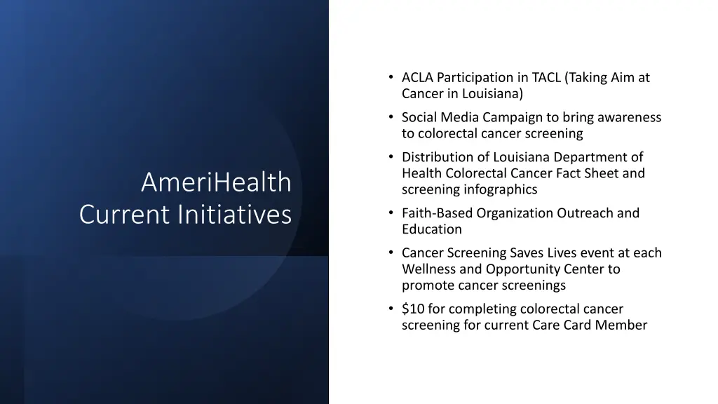 acla participation in tacl taking aim at cancer