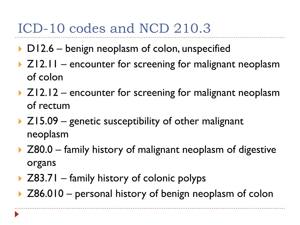 icd 10 codes and ncd 210 3 1